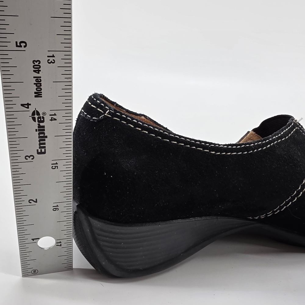 Naturalizer Armon 3 Loafers Black Nubuck Leather Wedge Slip On Shoes 7 M Comfort - Picture 10 of 10